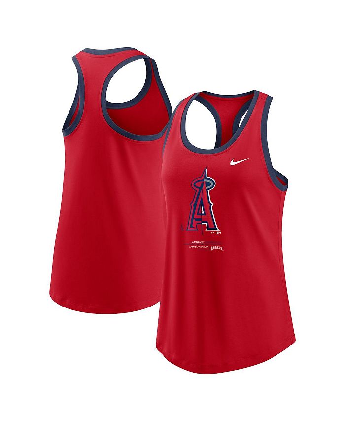 Nike Women's Red Los Angeles Angels Tech Tank Top Macy's