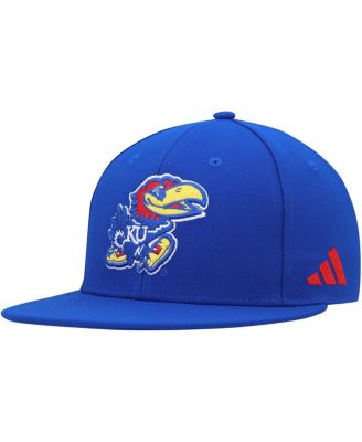 Adidas Men's White Kansas Jayhawks On-Field Baseball Fitted Hat