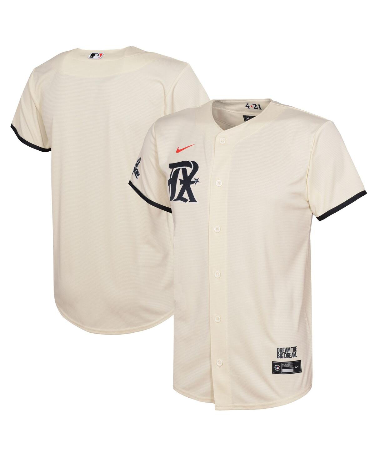 Toddler Boys and Girls NikeTexas Rangers 2023 City Connect Replica Jersey - Cream