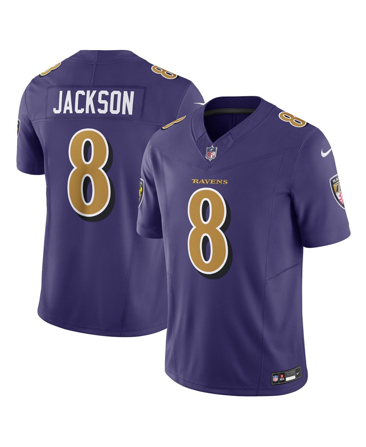 Men's Nike Lamar JacksonBaltimore Ravens Vapor F.u.s.e. Limited Alternate Jersey - Purple
