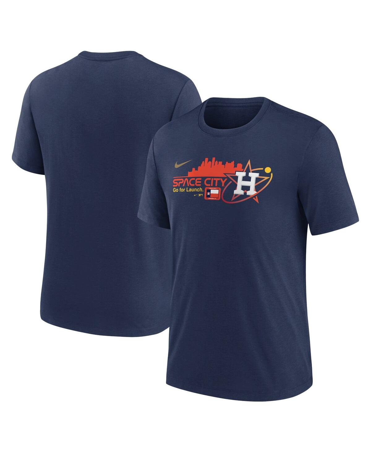 Men's NikeHouston Astros City Connect Tri-Blend T-shirt - Navy