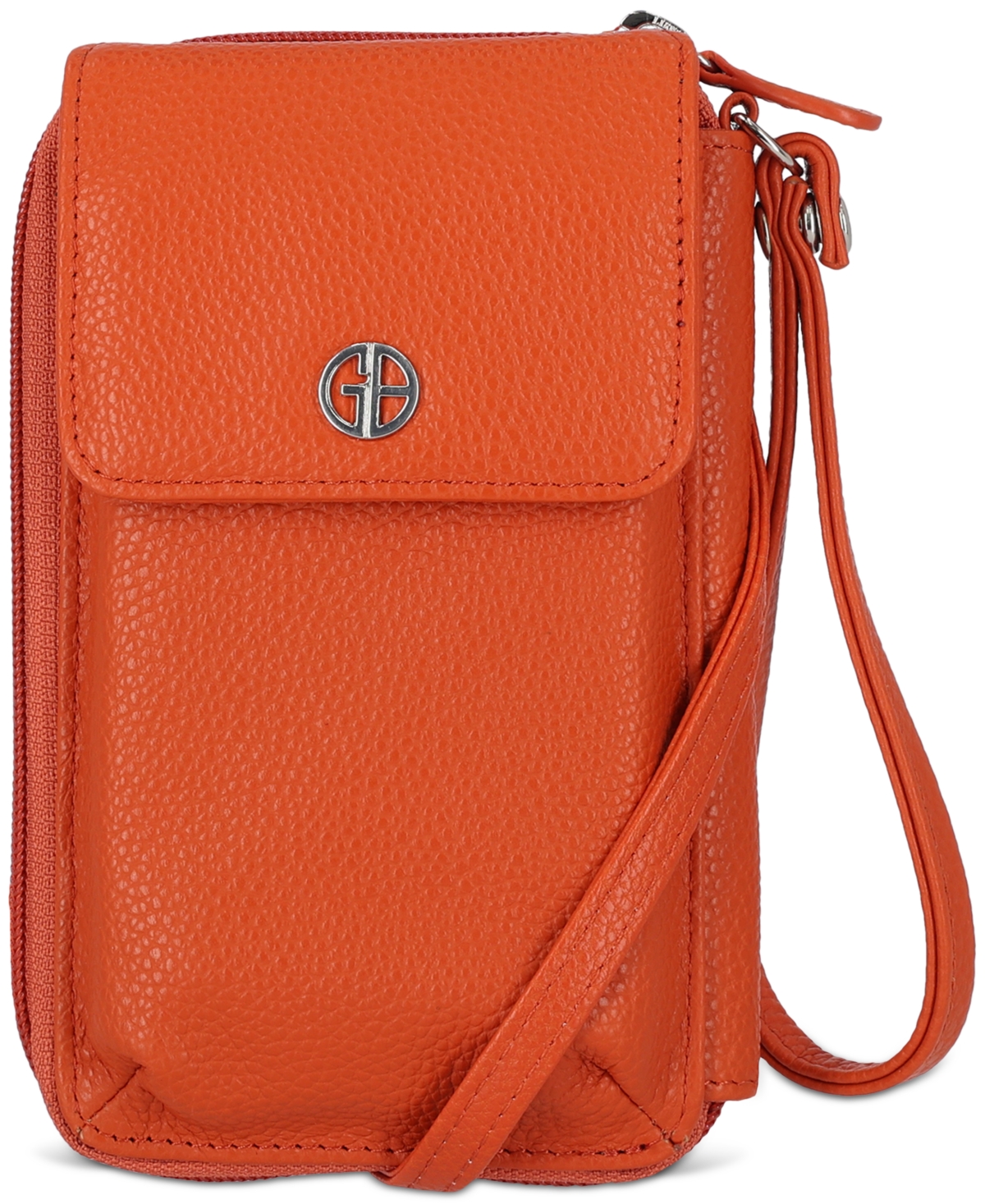 Giani Bernini, Bags, Red Ostrich Leather Crossbody Bag