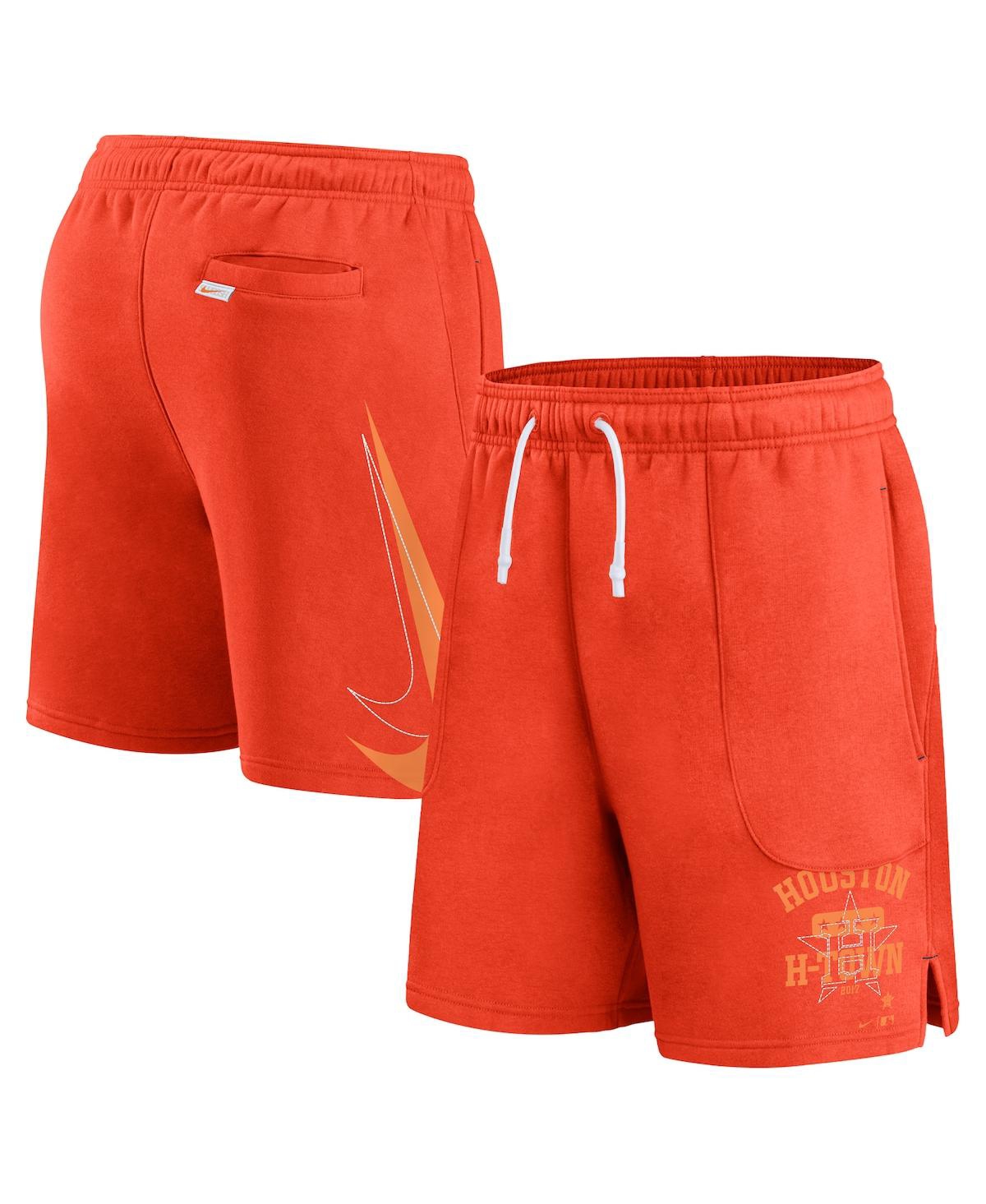 Shop Nike Men's  Orange Houston Astros Statement Ball Game Shorts