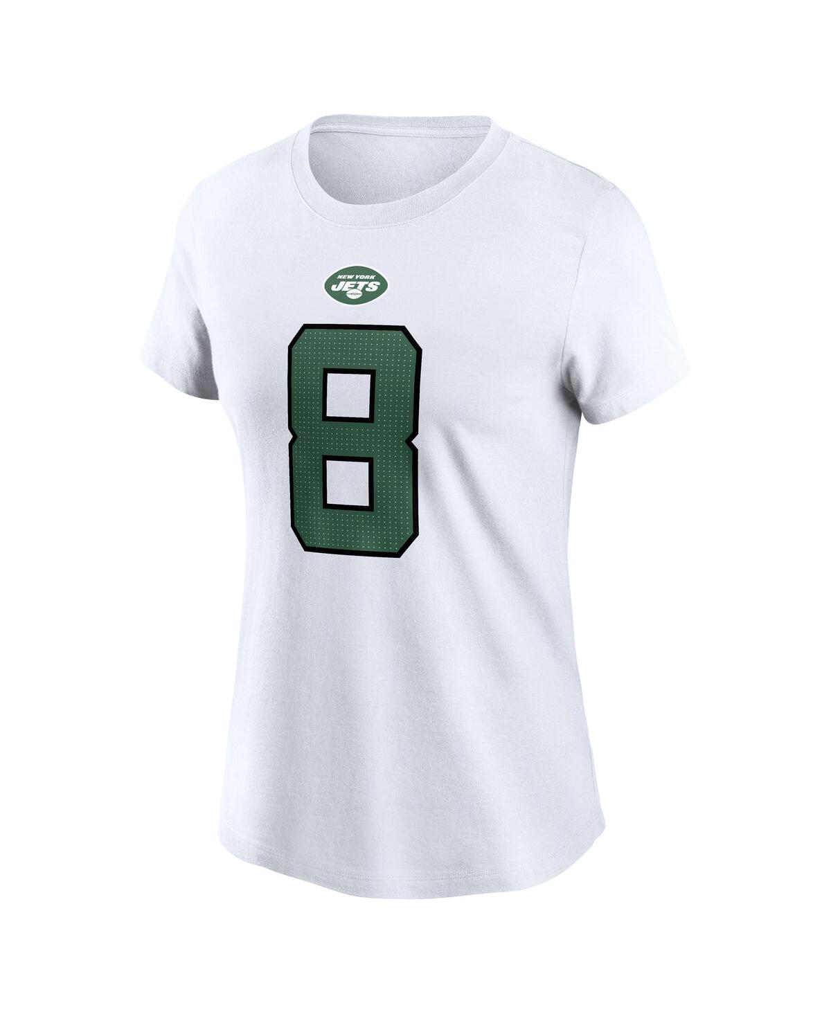 Shop Nike Women's  Aaron Rodgers White New York Jets Player Name And Number T-shirt