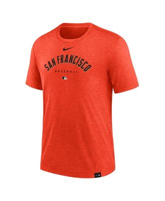 Men's Heather Orange San Francisco Giants Authentic Collection Early Work Tri-Blend Performance T-shirt