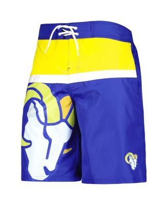 Men's Royal Los Angeles Rams Sea Wind Swim Trunks