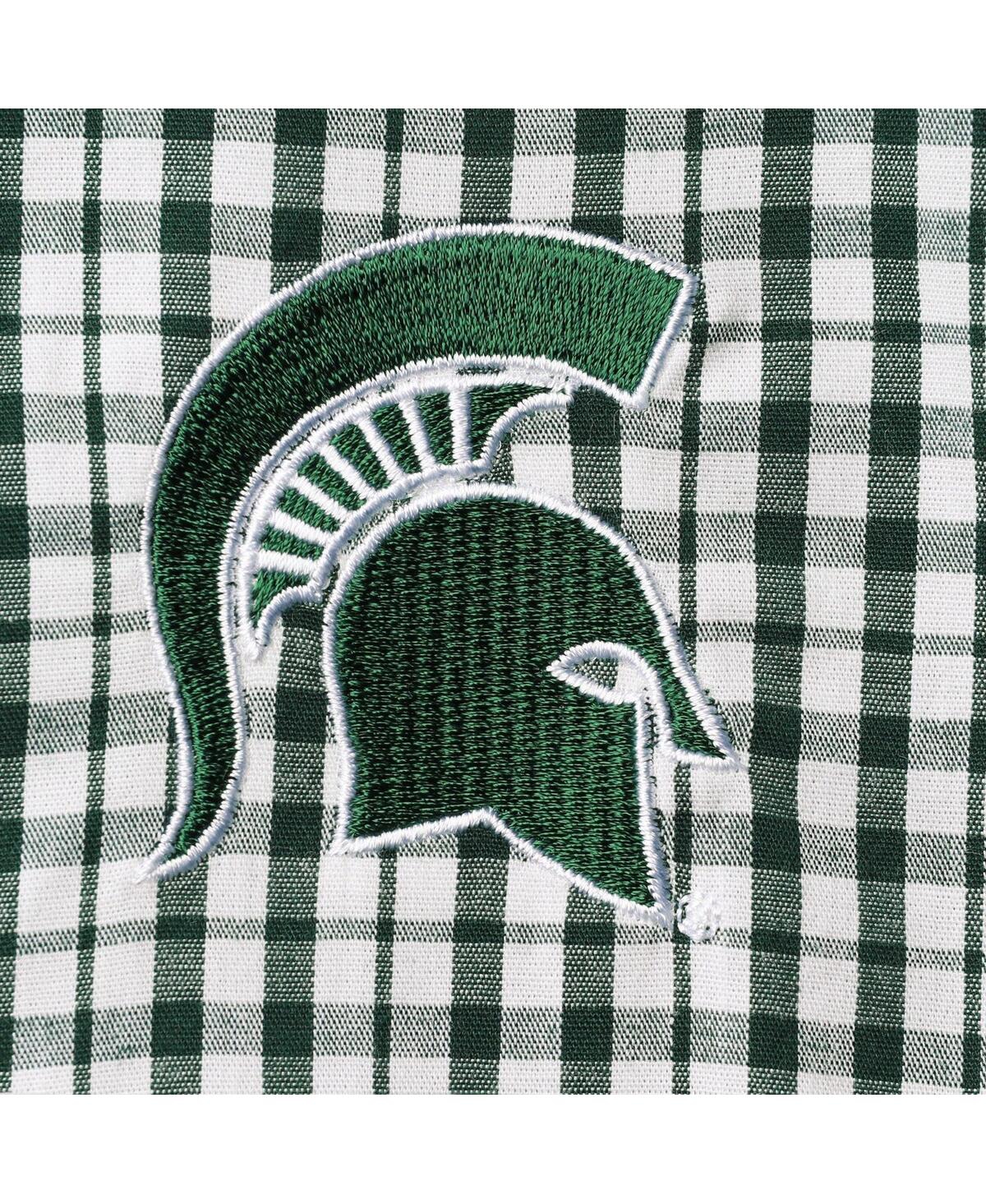 Shop Columbia Men's  Green Michigan State Spartans Rapid Rivers Logo Button-down Shirt