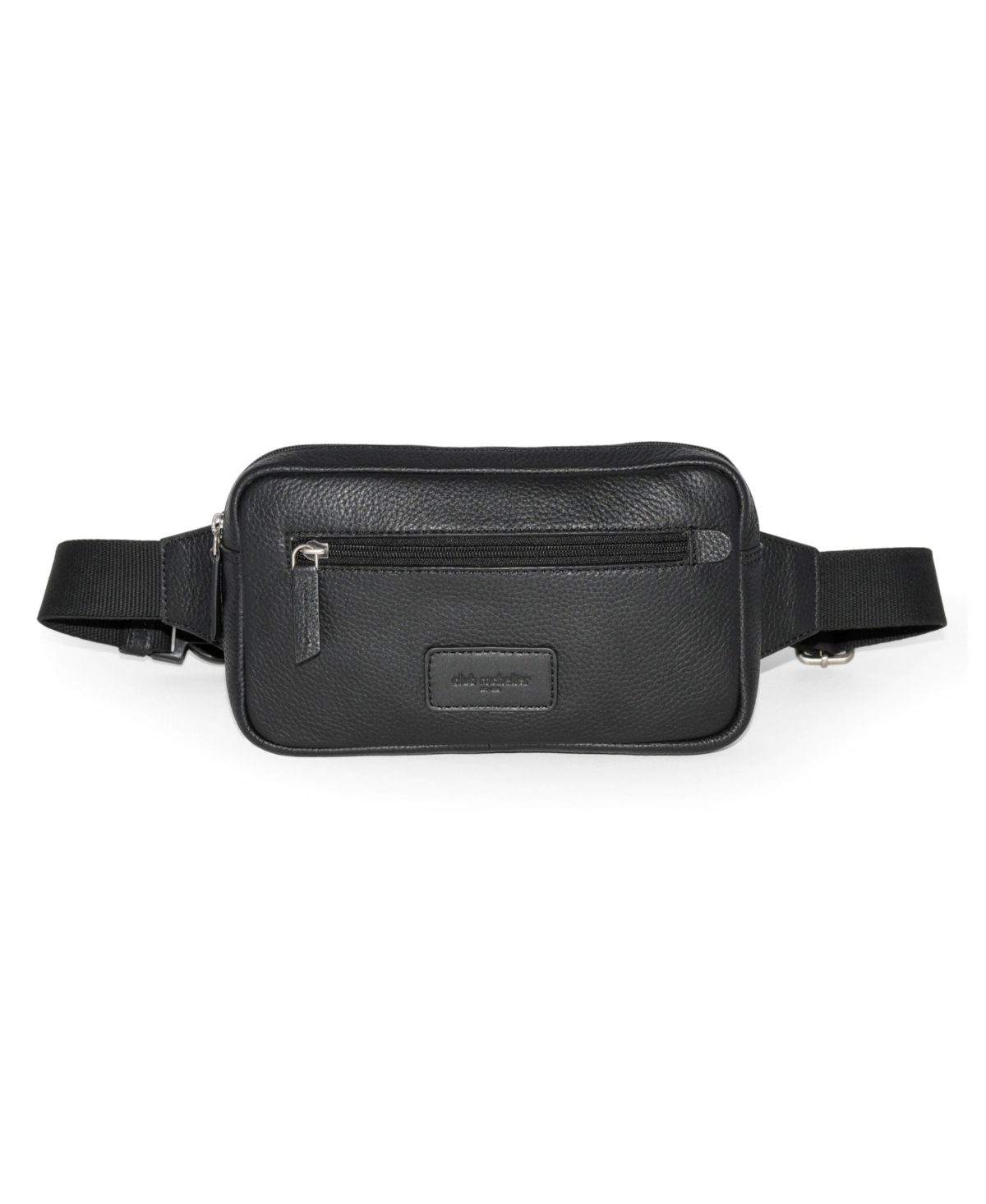 Unisex Leather Belt Bag - Black