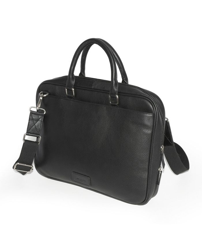 Club Rochelier Slim Open Flap Briefcase with Top Handles - Macy's