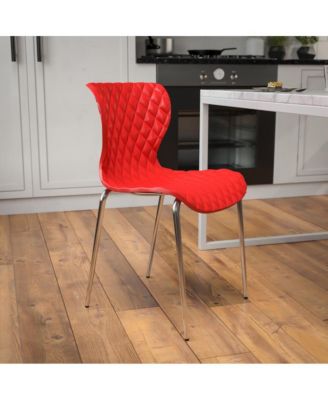 Contemporary Design Accent Dining Plastic Stack Chair