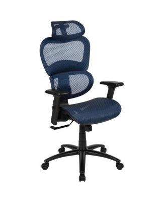 Ergonomic Mesh Office Chair-Synchro-Tilt, Headrest, Adjustable Pivot Arms