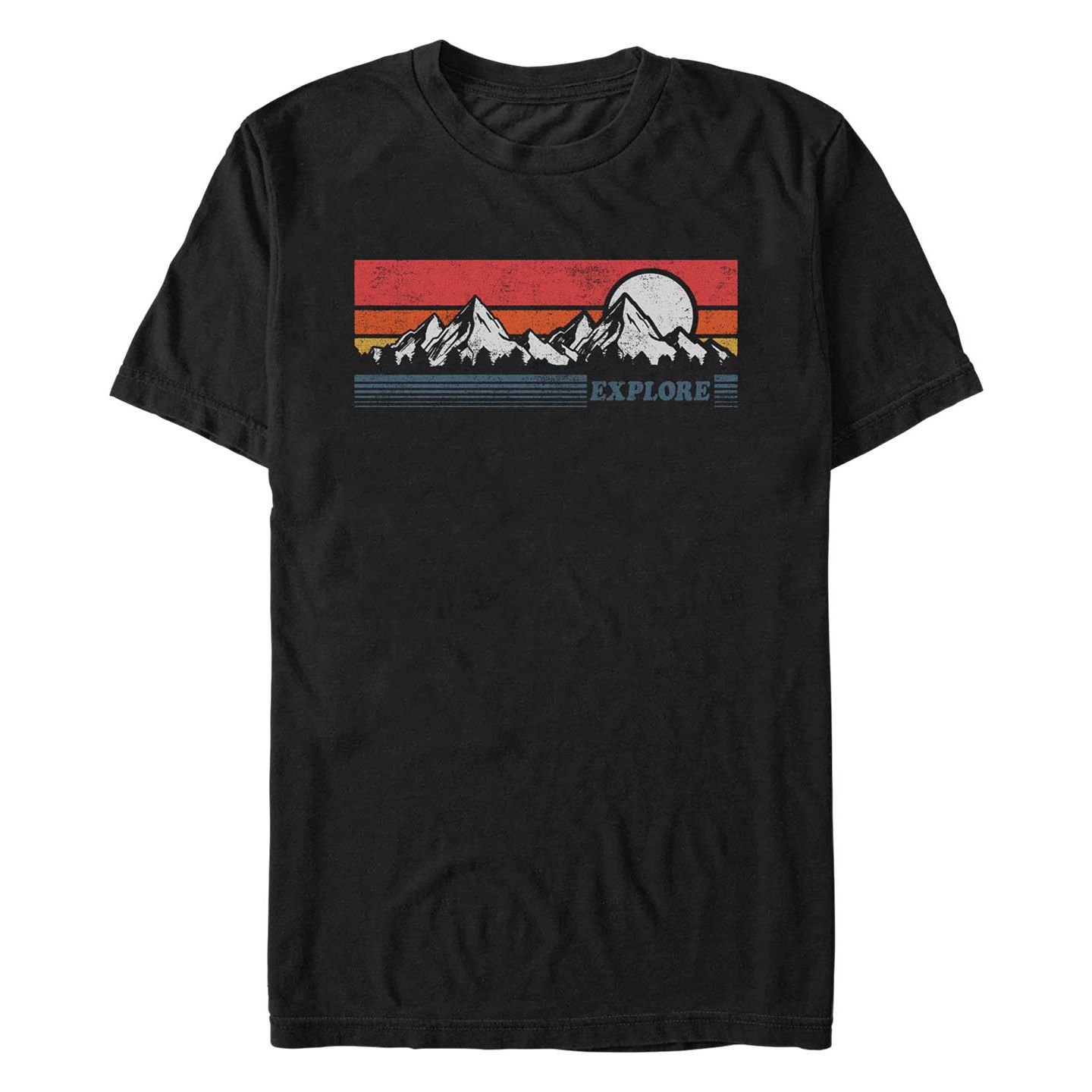 Мужская футболка Fifth Sun Explore Short Sleeve, цвет: Чёрный — фото 1