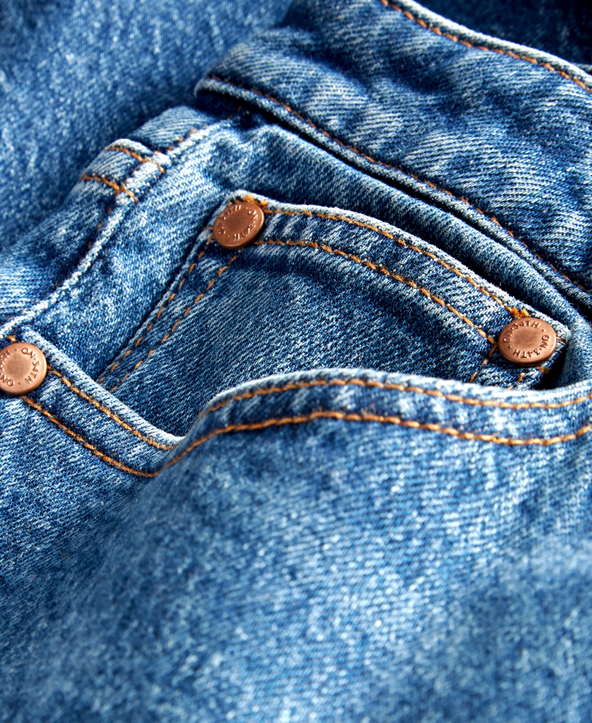 On 34th Women's High Rise Raw-Hem Jean Shorts, Created for Macy's