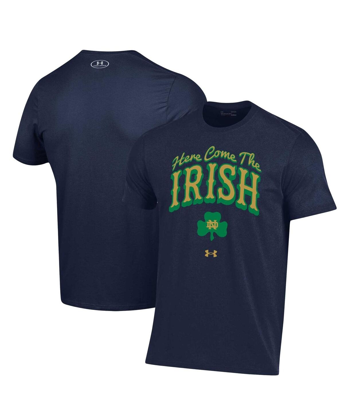 Under Armour Men's  Navy Notre Dame Fighting Irish Here Come The Irish T-shirt