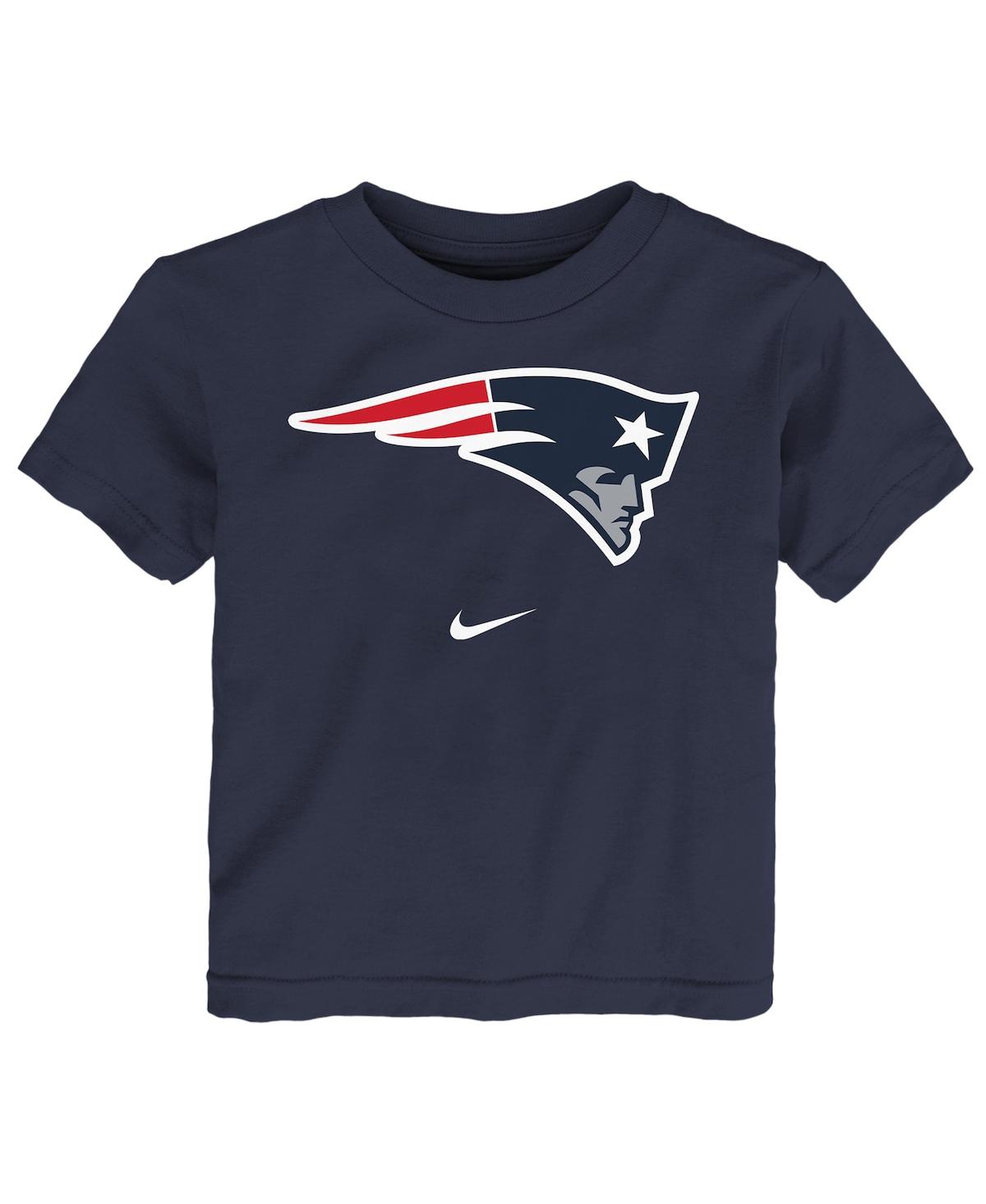 Nike Babies' Toddler Boys And Girls  Navy New England Patriots Logo T-shirt