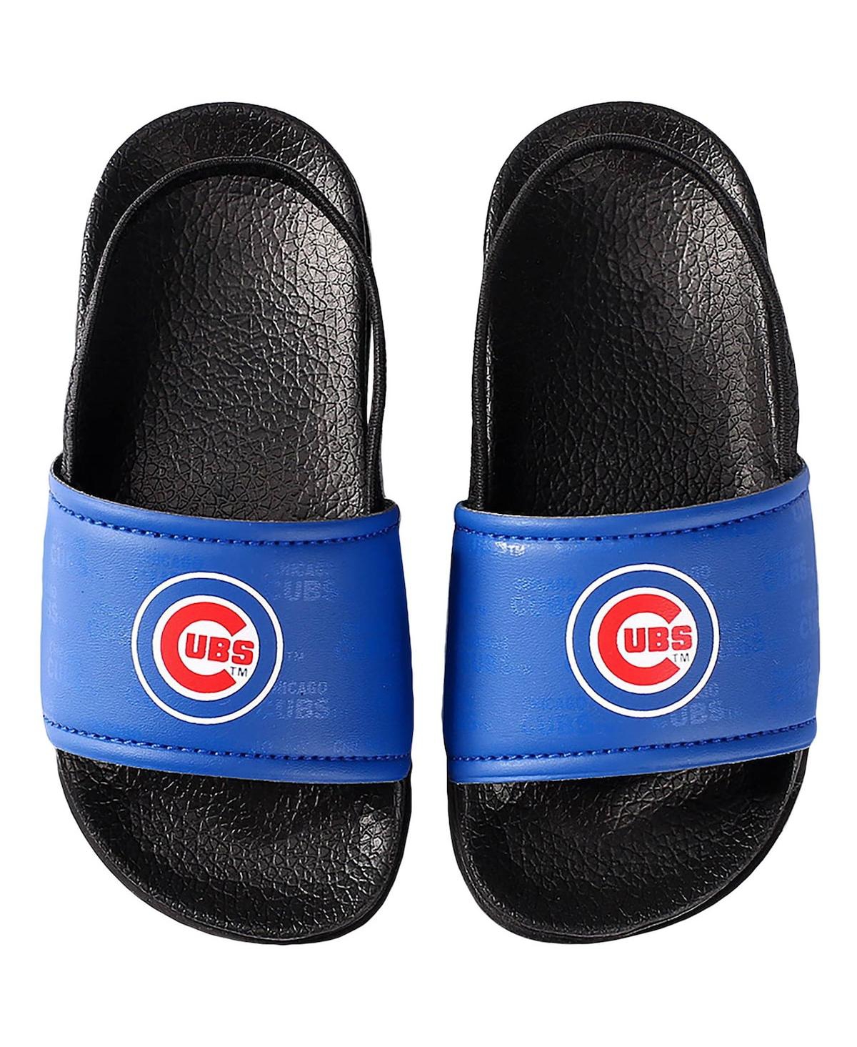 Foco Babies' Toddler  Chicago Cubs Wordmark Legacy Sandal In Blue