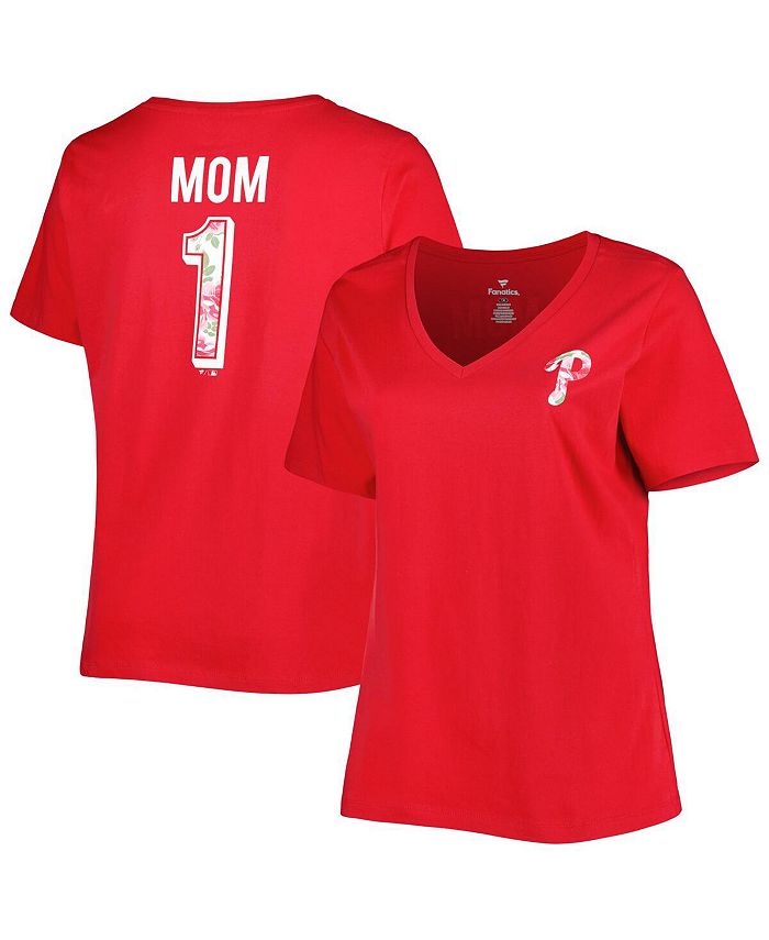 Women's Philadelphia Phillies Heathered Charcoal/Red Plus Size