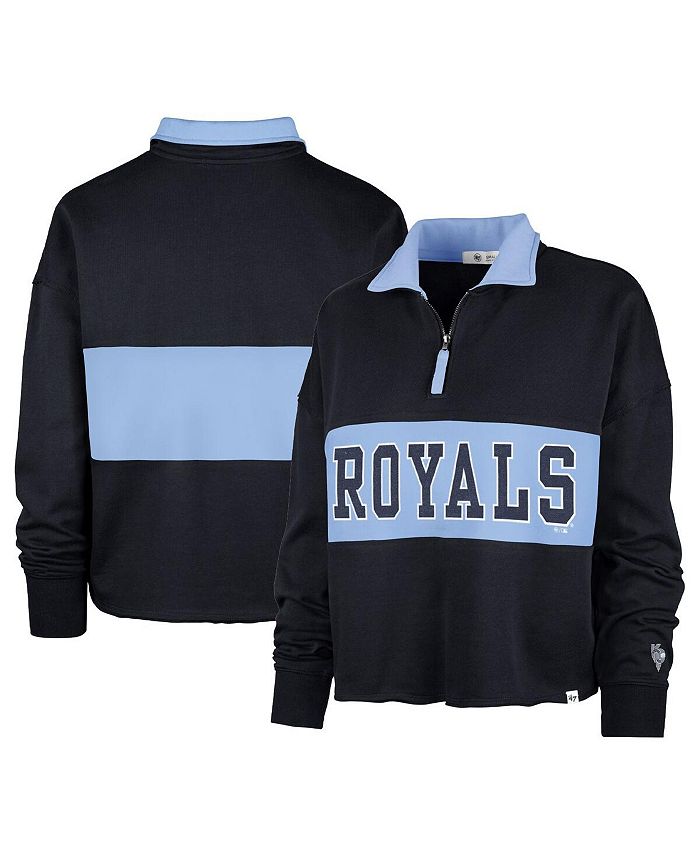 47 Brand Women's Navy Kansas City Royals City Connect Bae Remi Quarter-Zip  Jacket - Macy's