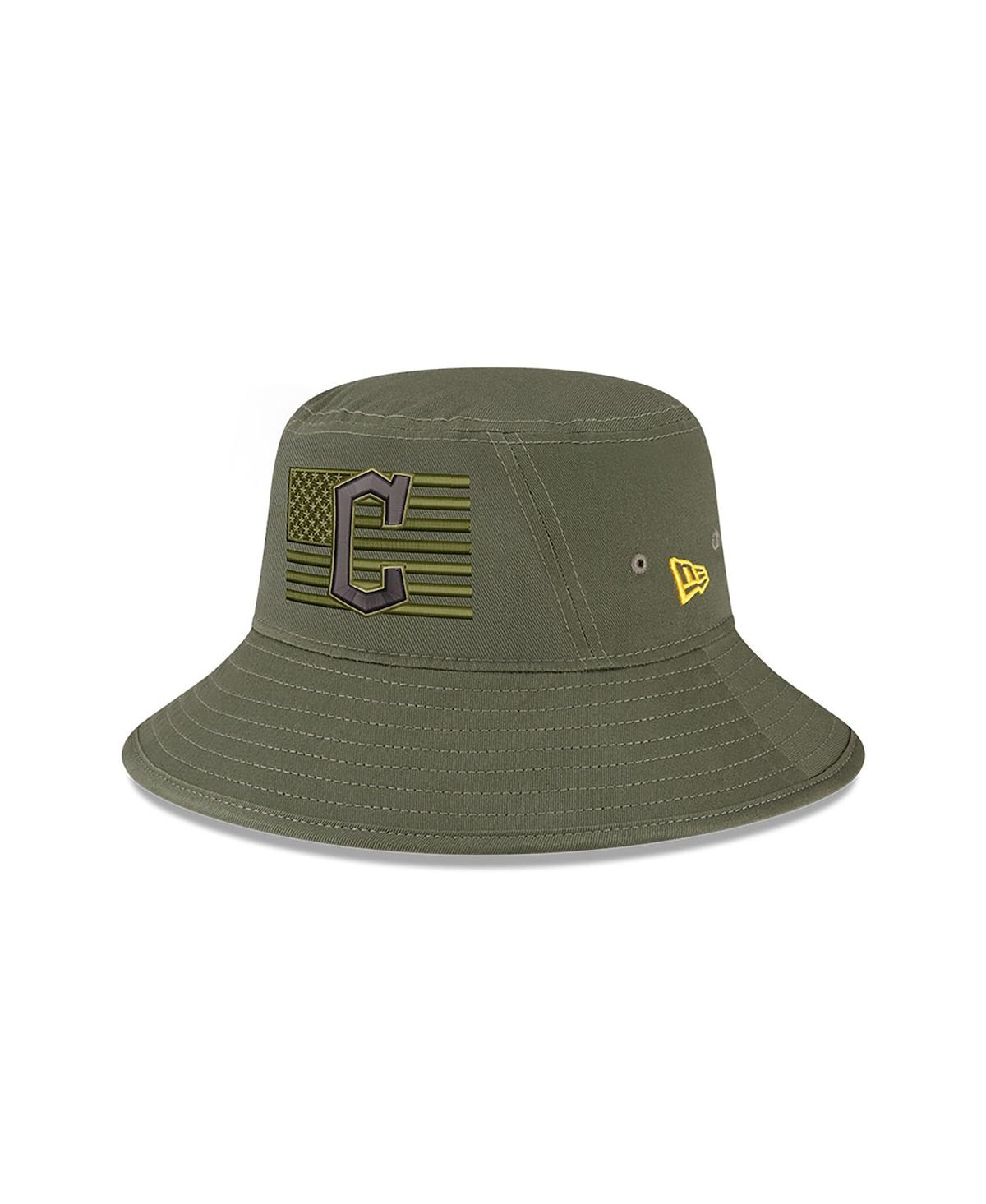 Shop New Era Men's  Green Cleveland Guardians 2023 Armed Forces Day Bucket Hat