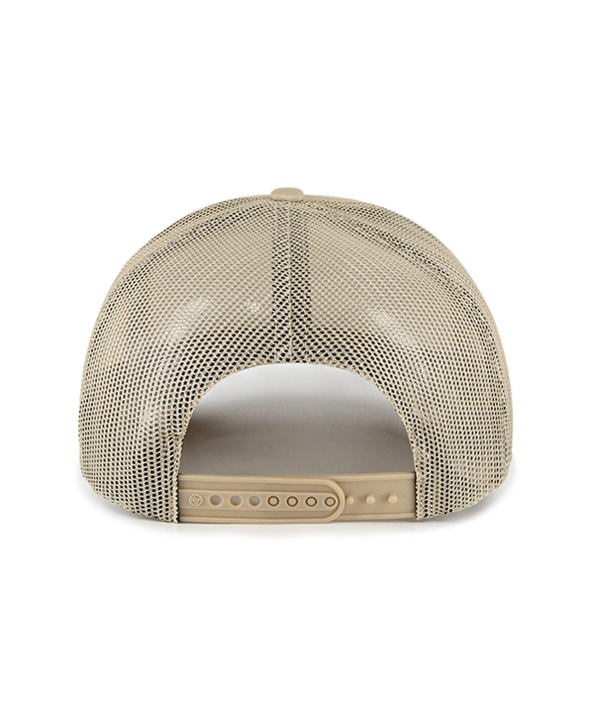 Men's '47 BrandMaryland Terrapins Foam Front Mesh Trucker Snapback Hat - Khaki