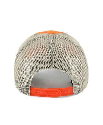 Men's Orange Clemson Tigers Four Stroke Clean Up Trucker Snapback Hat