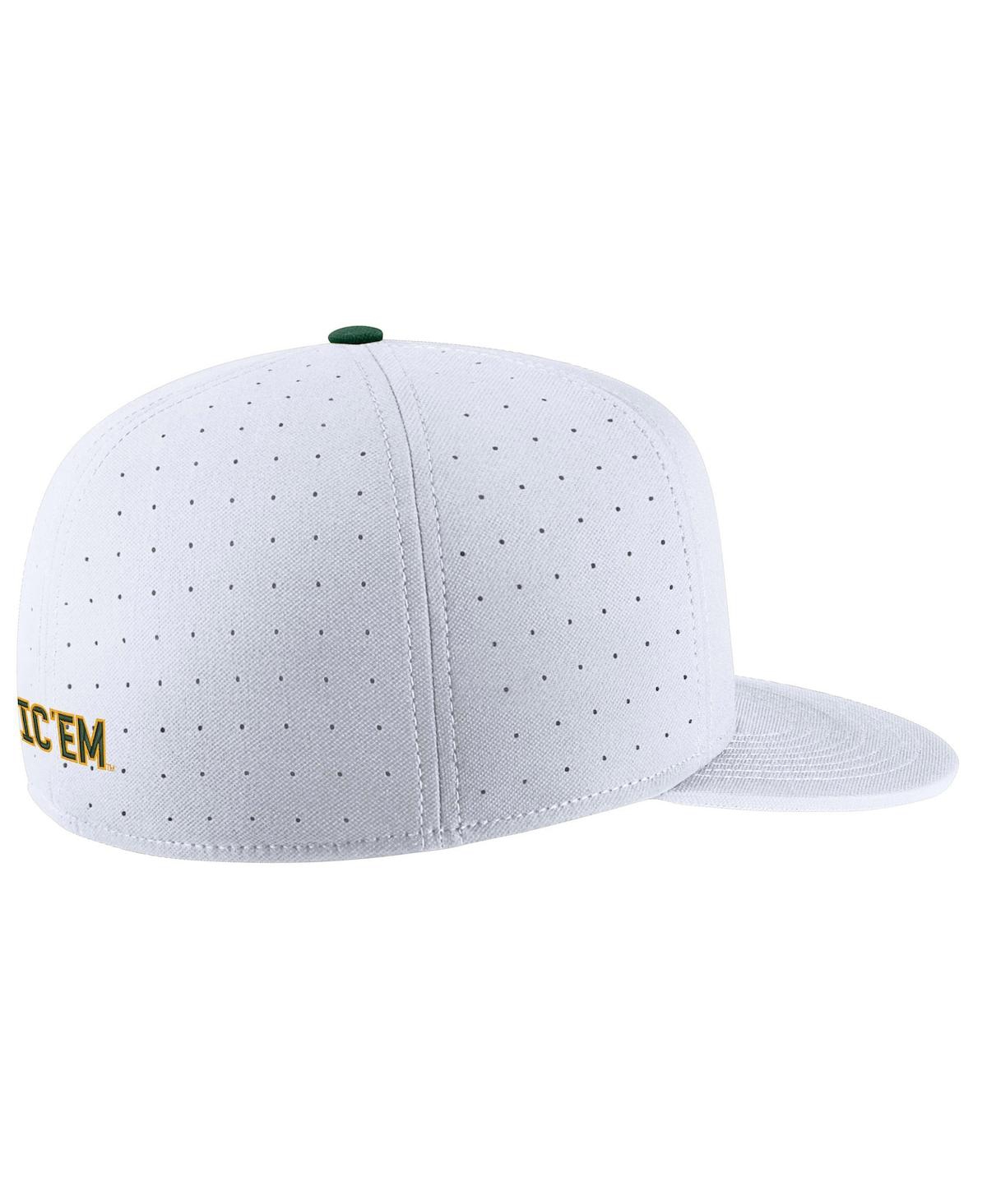Men's NikeBaylor Bears Aero True Baseball Performance Fitted Hat - White