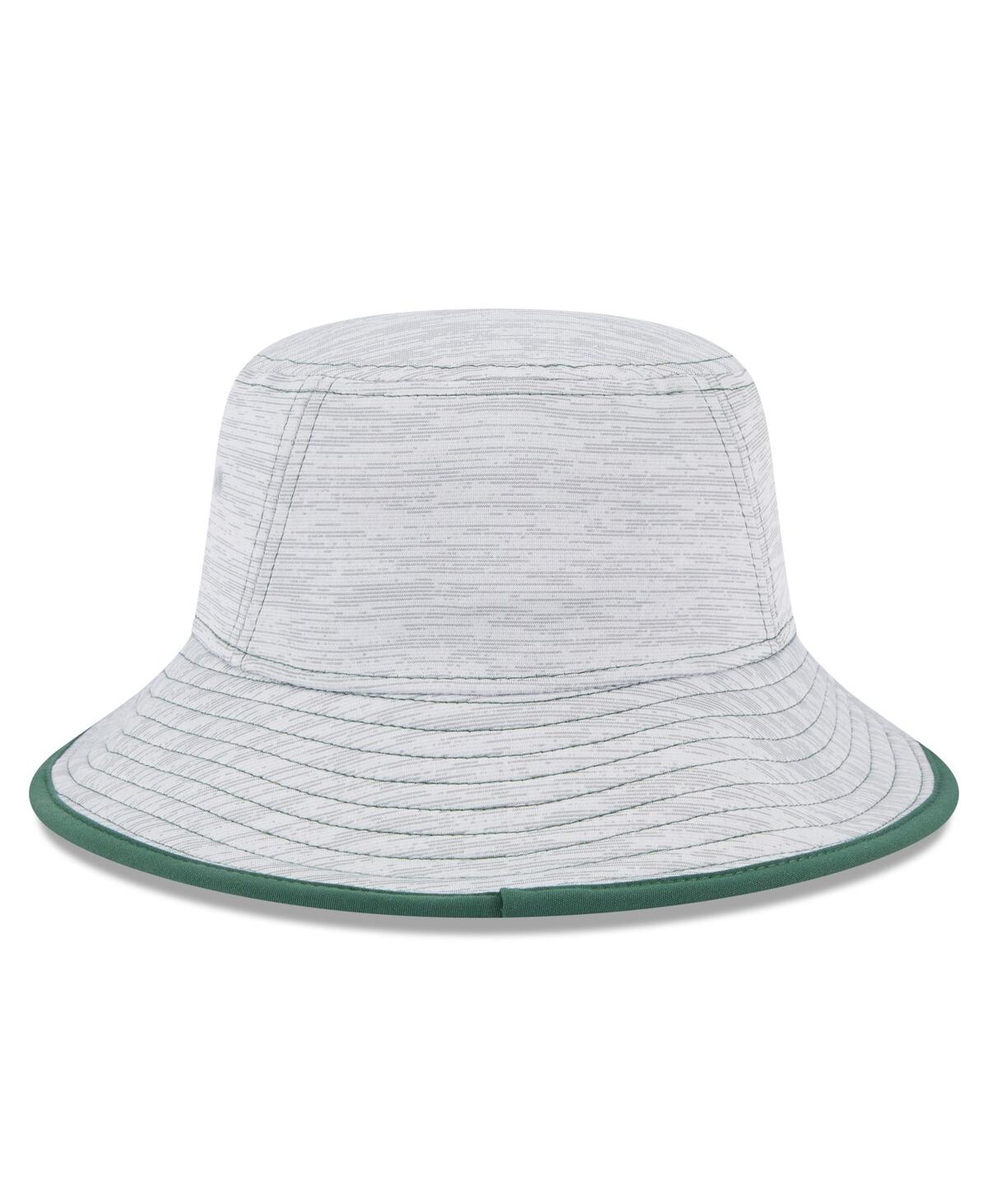 Shop New Era Men's  Gray Green Bay Packers Game Bucket Hat