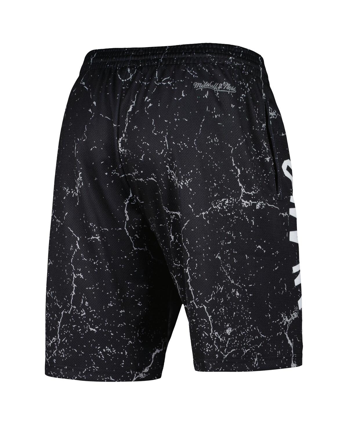 Mitchell & Ness Men's  Tim Duncan Black San Antonio Spurs Hardwood Classics Player Burst Shorts In Black