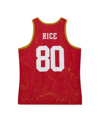Men's Jerry Rice Scarlet San Francisco 49ers 1994 Player Burst Tank Top