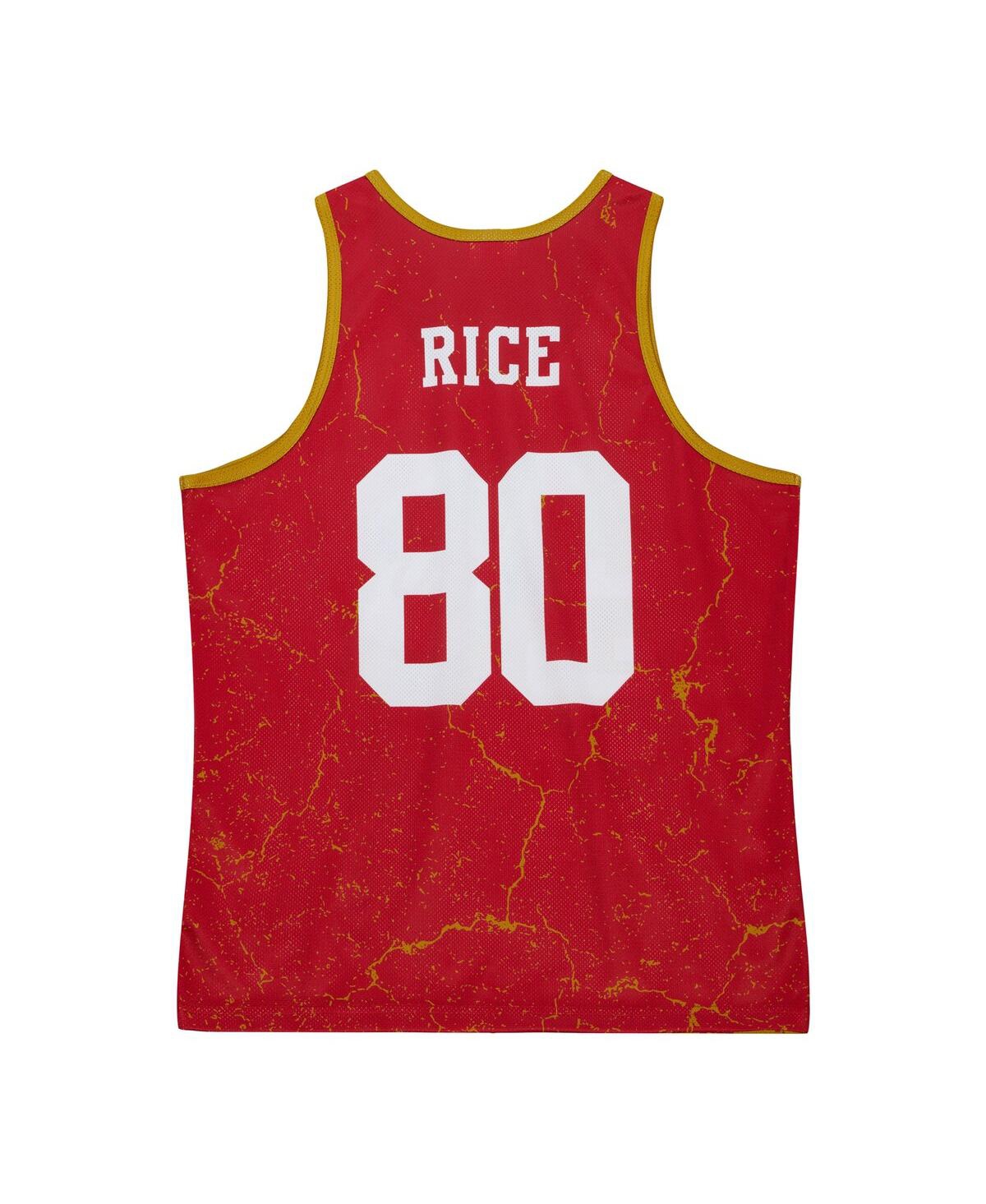 Men's Mitchell & Ness Jerry RiceSan Francisco 49ers 1994 Player Burst Tank Top - Scarlet