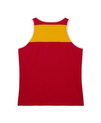 Men's Red, Gold Kansas City Chiefs Heritage Colorblock Tank Top