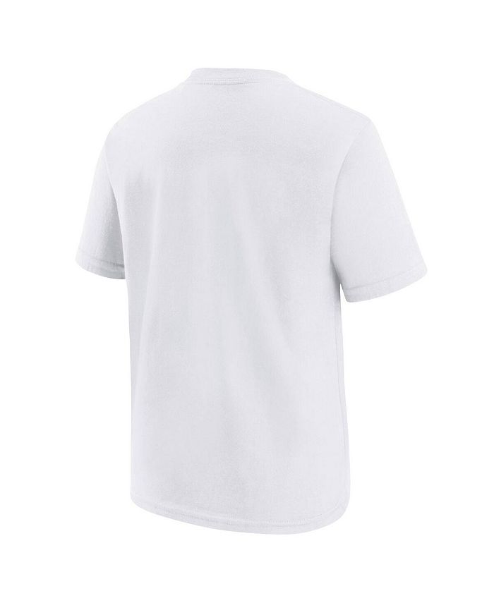Nike Big Boys and Girls White Brooklyn Nets Vs Block Essential T-shirt ...