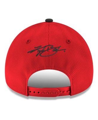Men's Scarlet, Black Kyle Busch 9FORTY Number Adjustable Hat