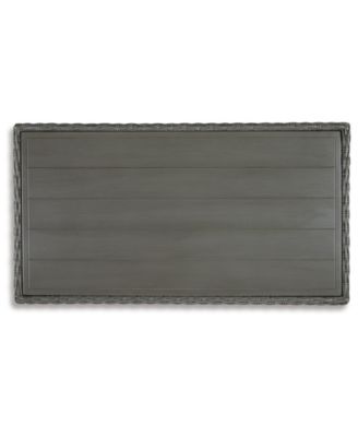 17.75" Resin Wicker Outdoor Coffee Table