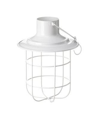 9.75" H Metal Wire Solar Powered Outdoor Hanging Lantern, Set of 2
