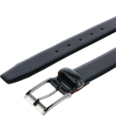 Men's Matteo 35mm Feather Edge Leather Dress Belt with Italian Buckle