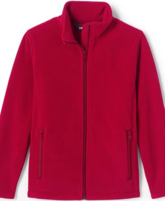 Girls School Uniform Full-Zip Mid-Weight Fleece Jacket