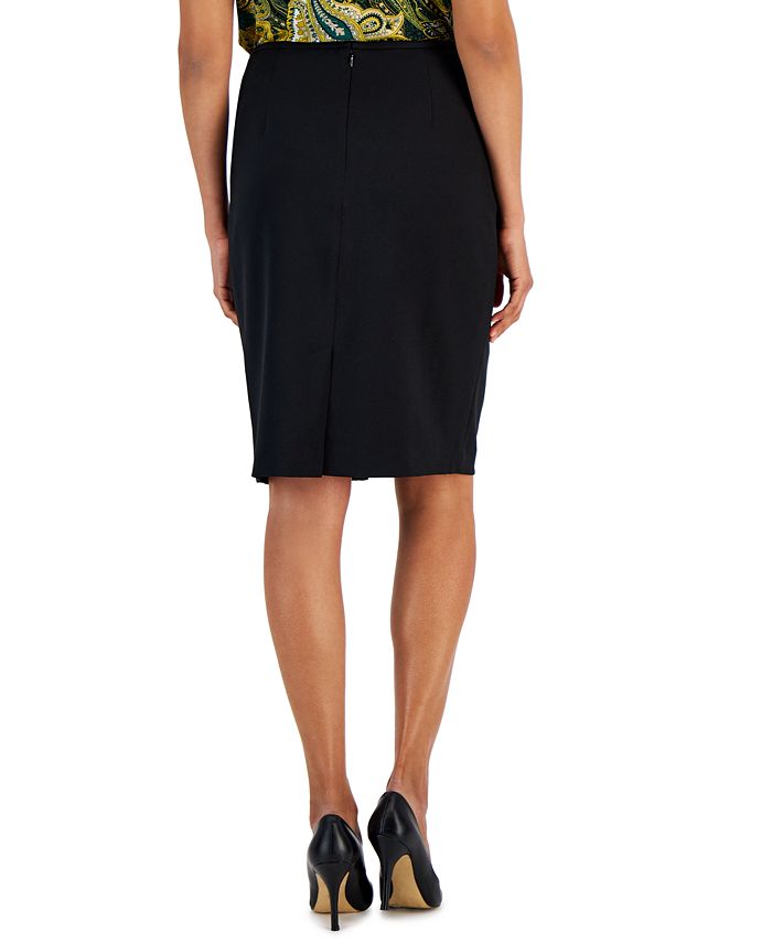 Kasper Women's Above The Knee Pencil Wear To Work Skirt Black Size 6