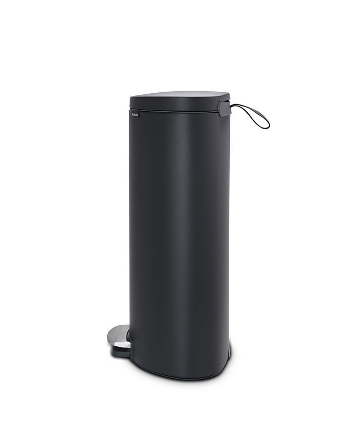 Brabantia Flatback Plus Space Saving Step on Trash Can, 8 Gallon, 30