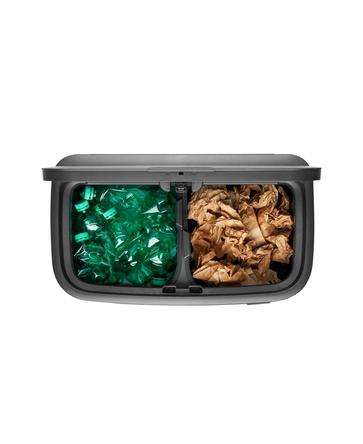 Bo Touch Top Dual Compartment Trash Can, 2 x Gallon, 2 x 30 Liter