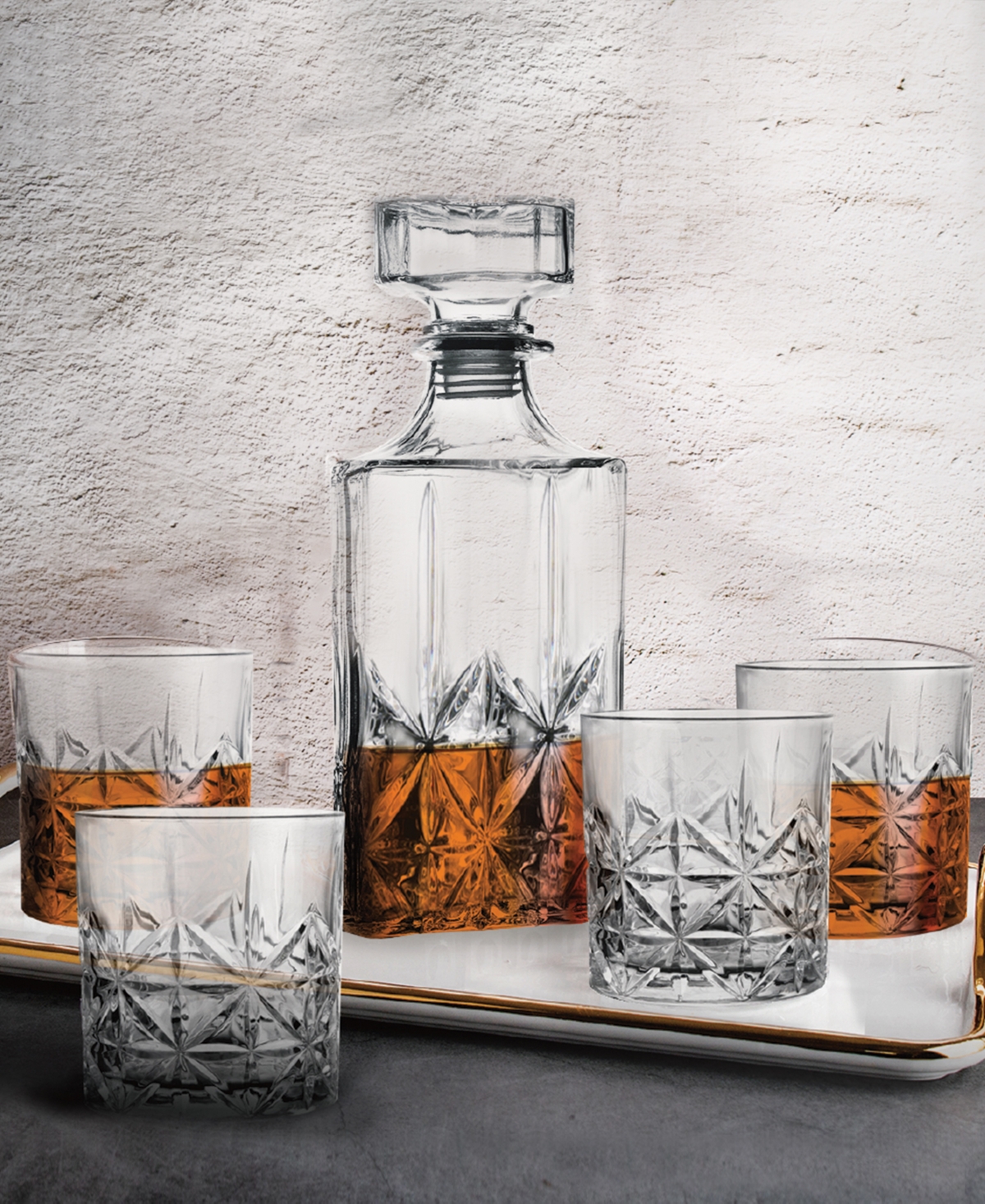 Fifth Avenue Manufacturers Louisville 7 Piece Whiskey Set