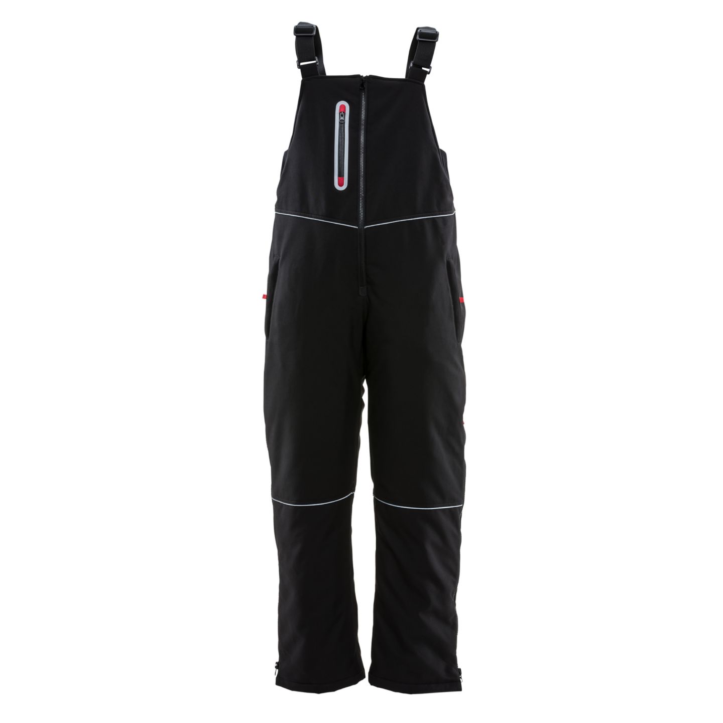 Женский комбинезон RefrigiWear Insulated Softshell Bib Overalls, цвет: Чёрный — фото 21