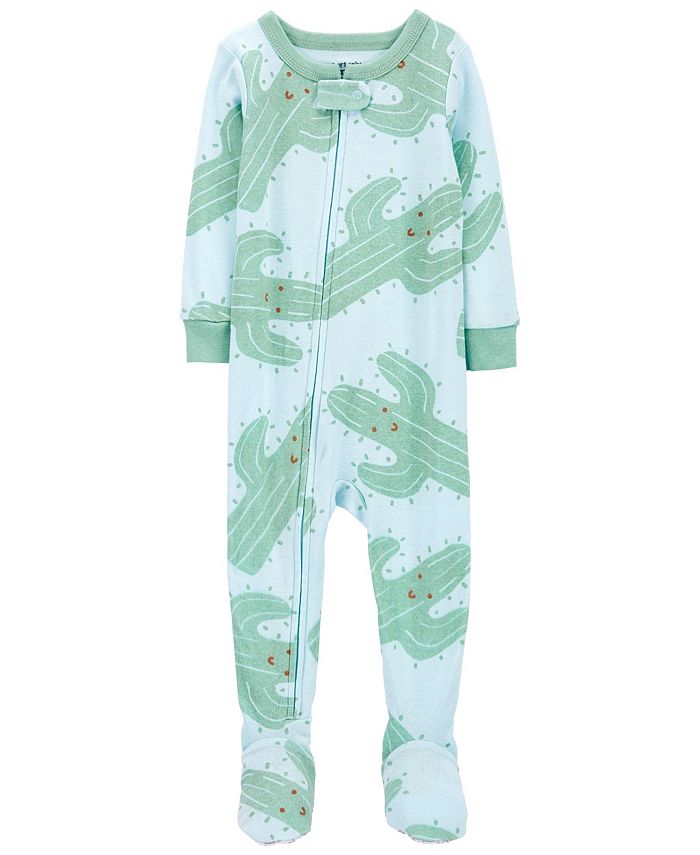 Carter s Baby Boys Cotton Snug Fit Footed Cactus Pajamas Macy s