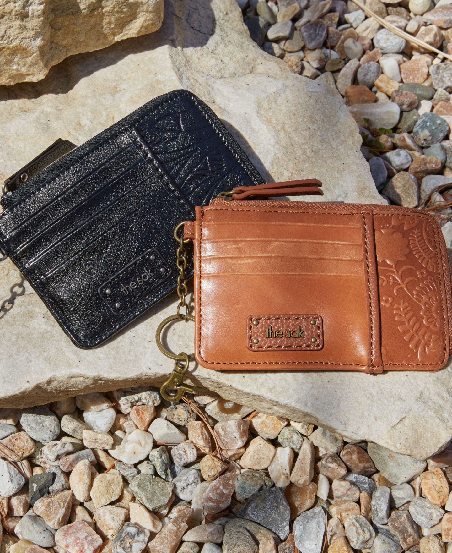 Женский кошелёк The Sak Iris Leather Card Case Wallet, цвет: Чёрный — фото 4