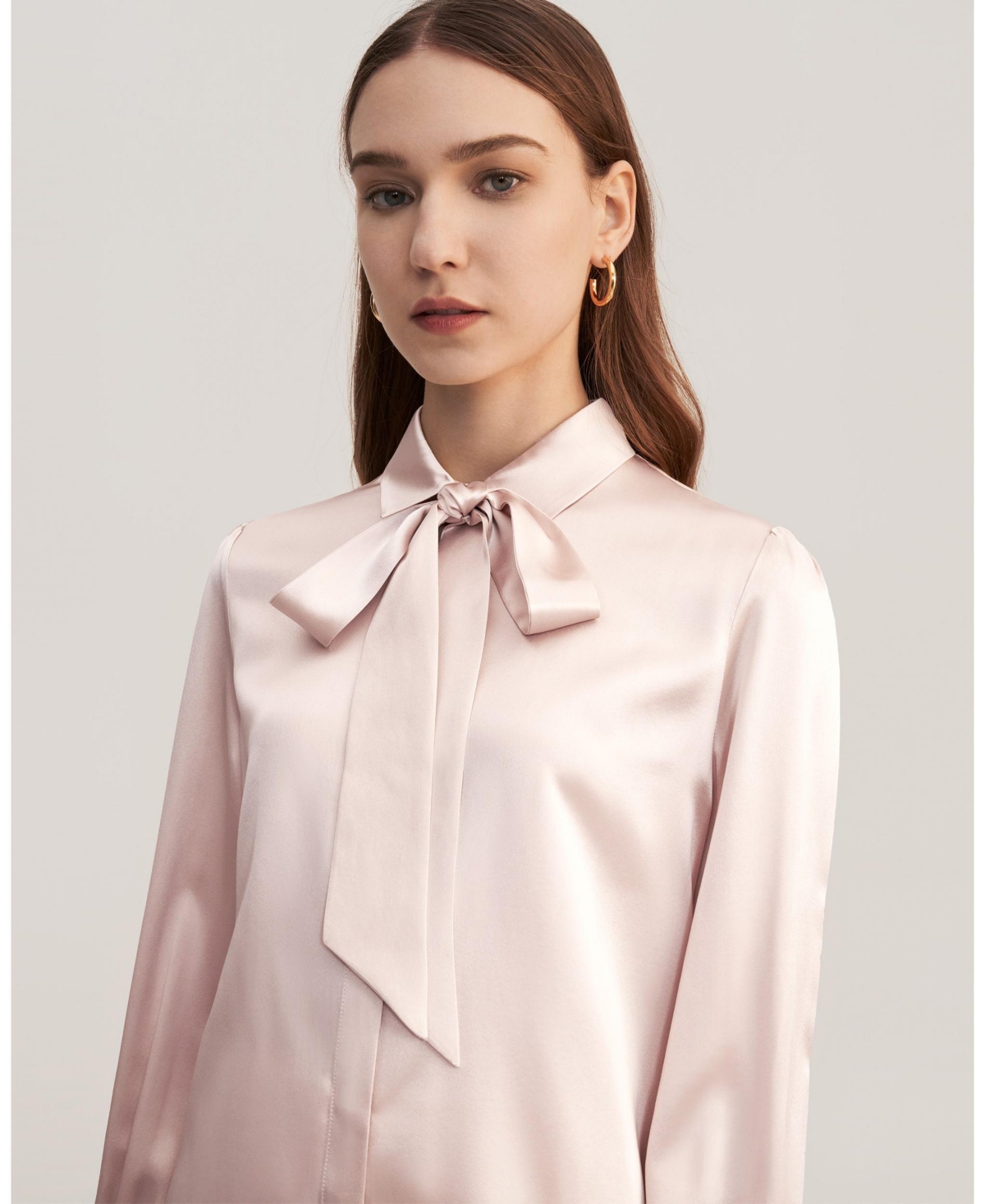 Lilysilk Women's Vintage Bow Tie Silk Blouse for Women