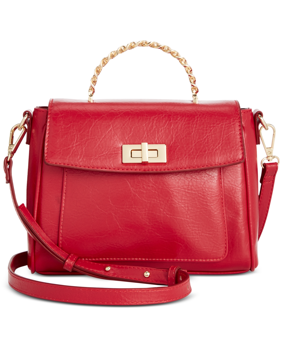 Inc International Concepts Emiliee Mini Top Handle Handbag, Created For Macy's In Red Pepper Glz