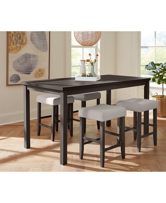 Macy's Max Meadows Laminate 5Pc. Dining Set (Rectangular Counter