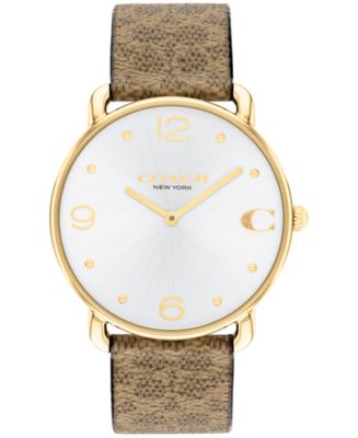 Coach Women's Apple Watch Signature Canvas Strap