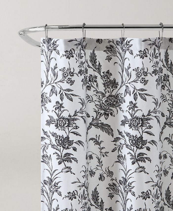 Laura Ashley Amberley Cotton 72" x 72" Shower Curtain Macy's