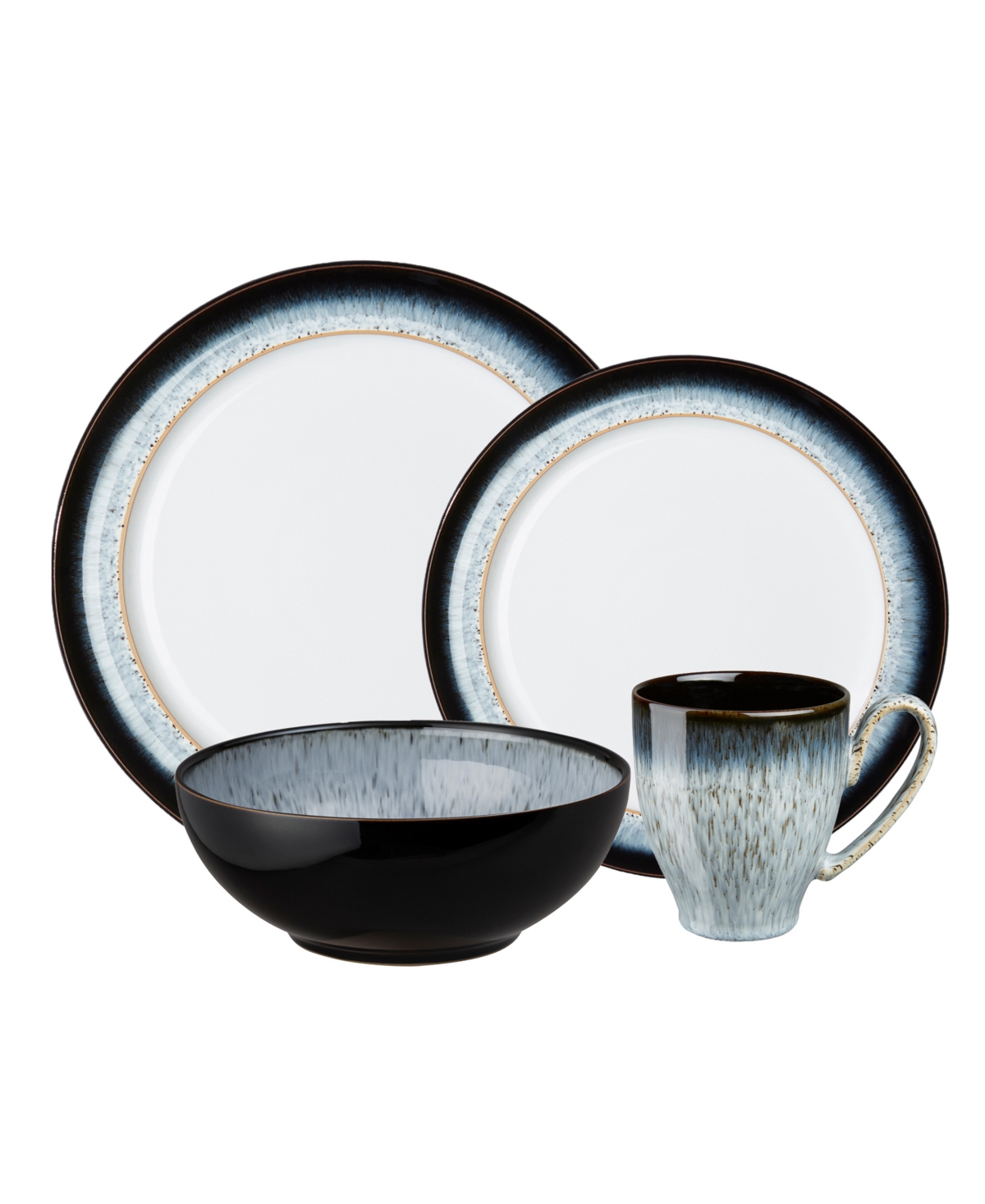 Denby Halo 4 Piece Place Setting In Black
